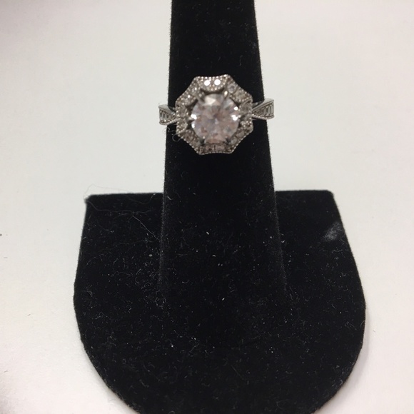Jewelry - Art Deco Round Cut Sterling Silver Ring
